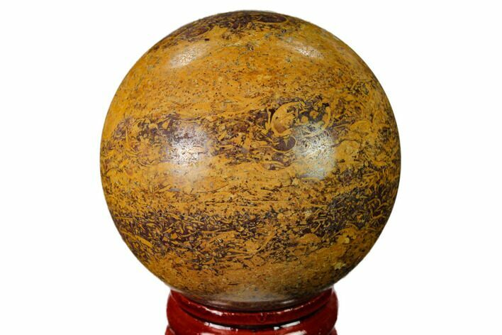 Polished Coquina Jasper Sphere - India #167603